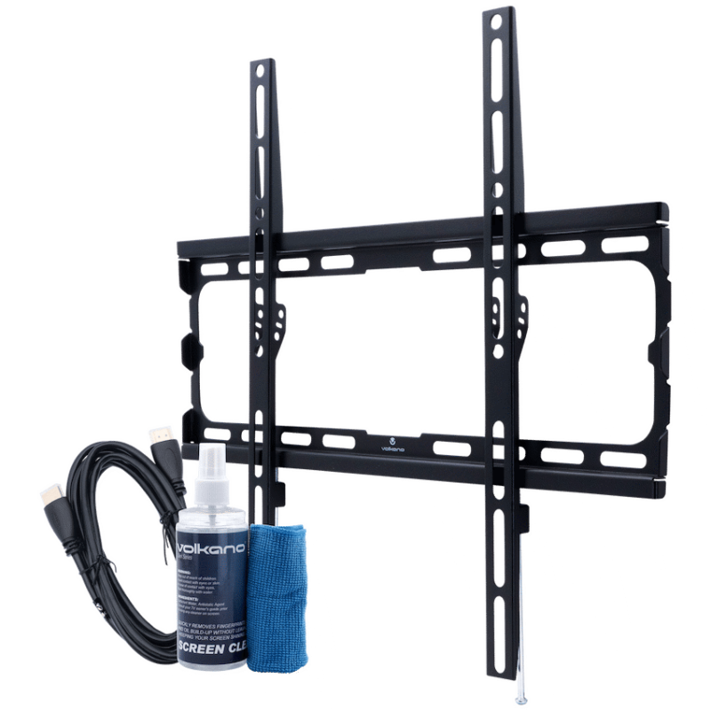 Volkano Steel Series Fixed TV Wall Mount Bundle for up to 70″ TVs