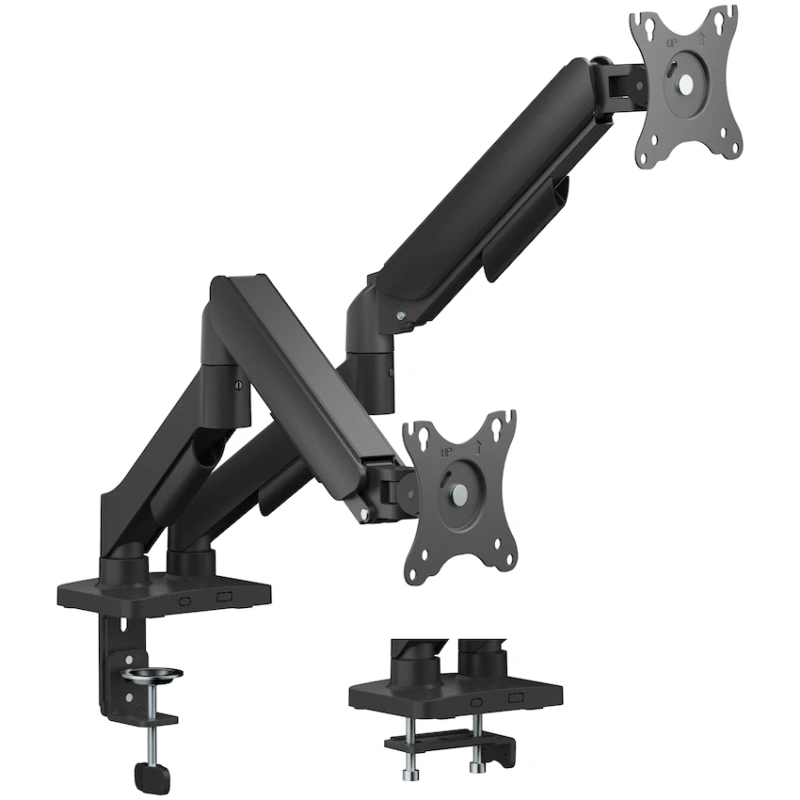 Volkano Steel Series Full Motion Dual Monitor Desk Mount 17″ – 32″