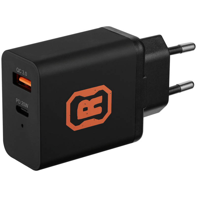 Rugged by Volkano Dual USB Wall Charger with QC3.0 and PD