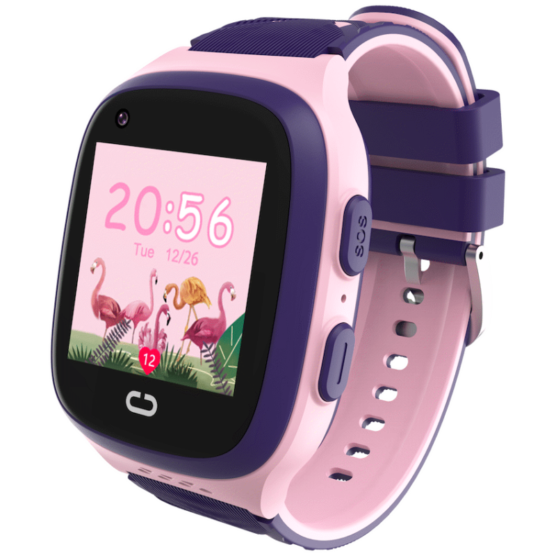 Volkano Find Me 4G Series GPS Tracking Watch with Camera – Pink