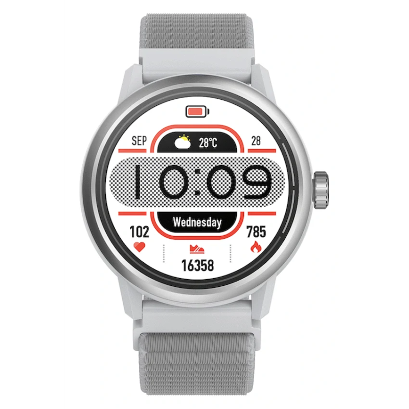 Volkano Tide Series Waterproof Smart Watch – Silver