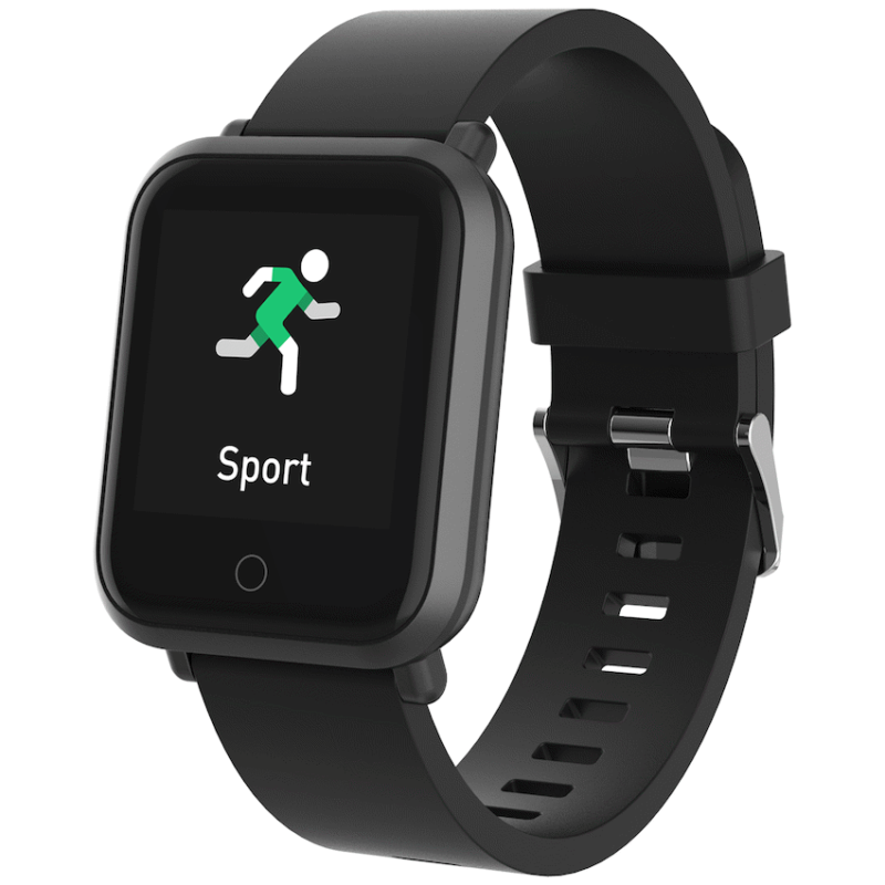 Volkano Active Tech Serene Series Watch with Heart Rate Monitor – Black