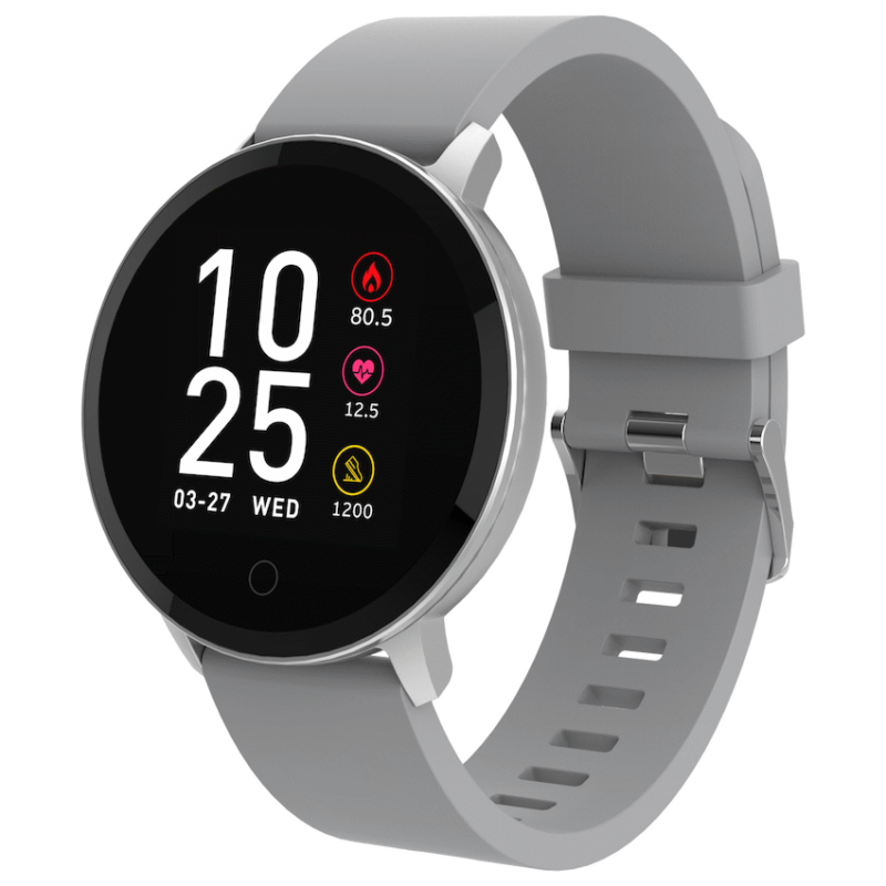 Volkano Active Tech Trend Series Watch with Heart Rate Monitor – Silver