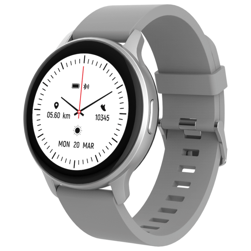 Volkano Active Tech Trend series Watch with heart rate monitor – Silver