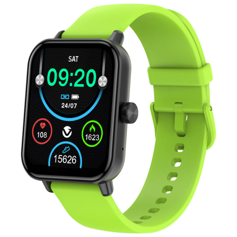 Volkano Chroma Series Smartwatch with Green Strap
