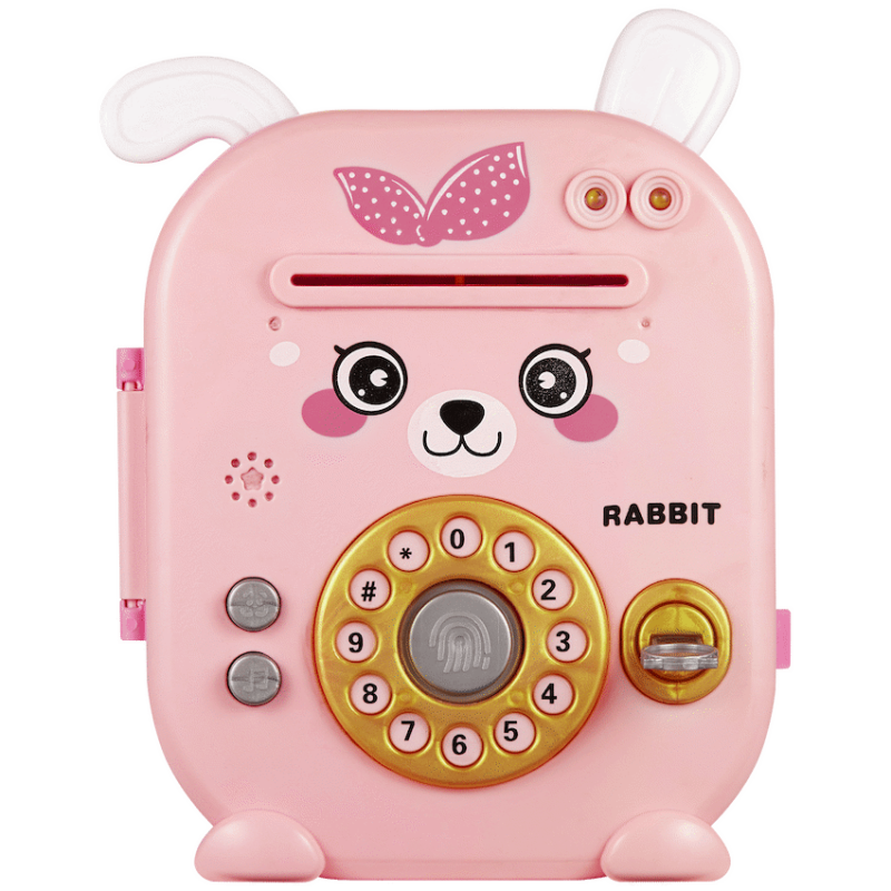 Volkano Kids Rabbit Series Money Saving Vault – Pink
