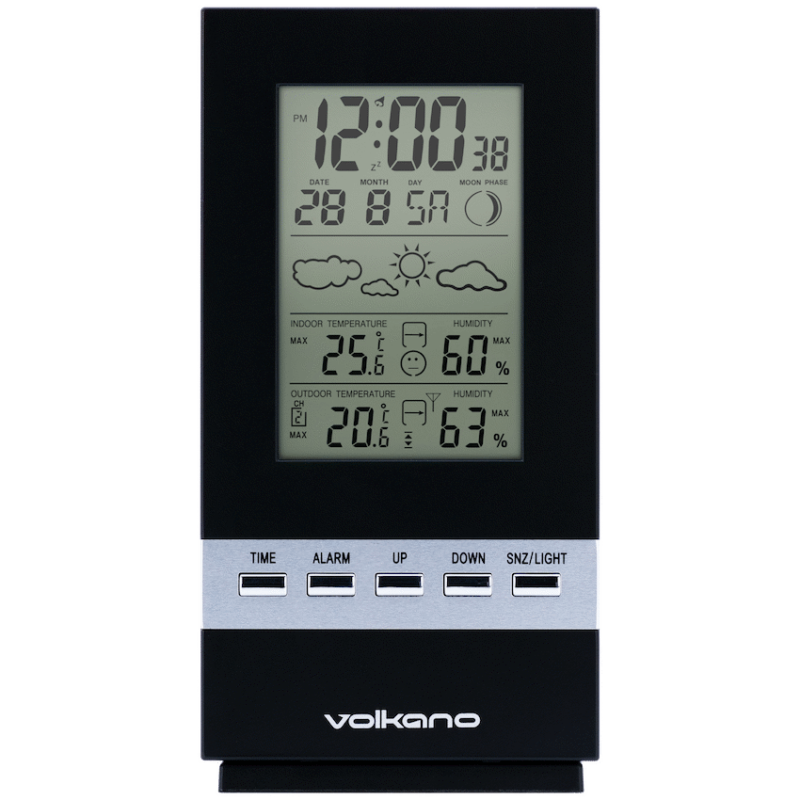Volkano Dew Series Weather Station – Black
