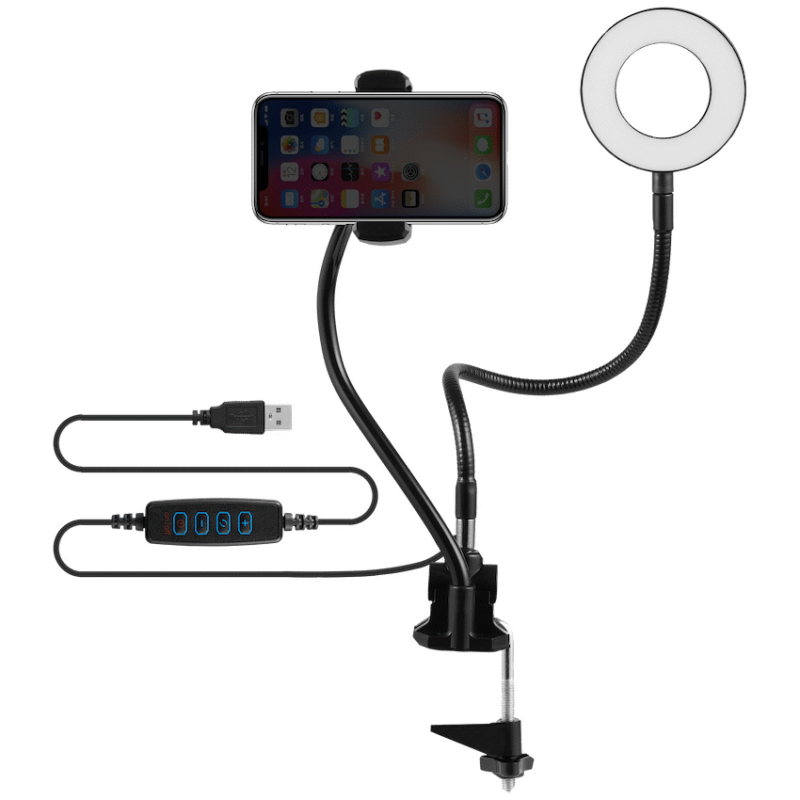 Volkano Insta Series Ring Light Desk Stand Vlogging Kit