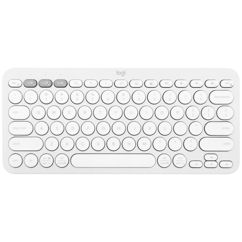 Logitech(R) Pebble Keys 2 K380s – Tonal White
