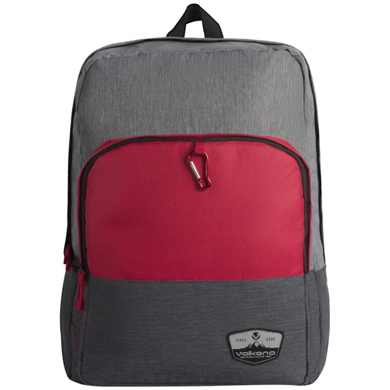 Volkano Ripper 15.6″ Laptop Backpack – Grey/Red