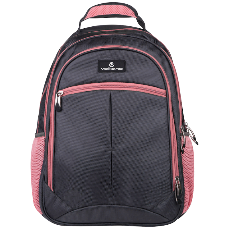 Volkano Orthopaedic Backpack 36l – Dark Grey/Pink