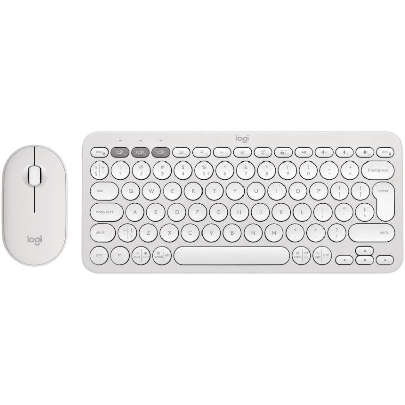 Logitech(R) Pebble 2 Combo – Tonal White