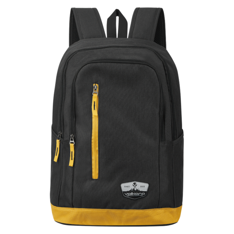 Volkano Splash 15.6″ Laptop Backpack – Char/Gold