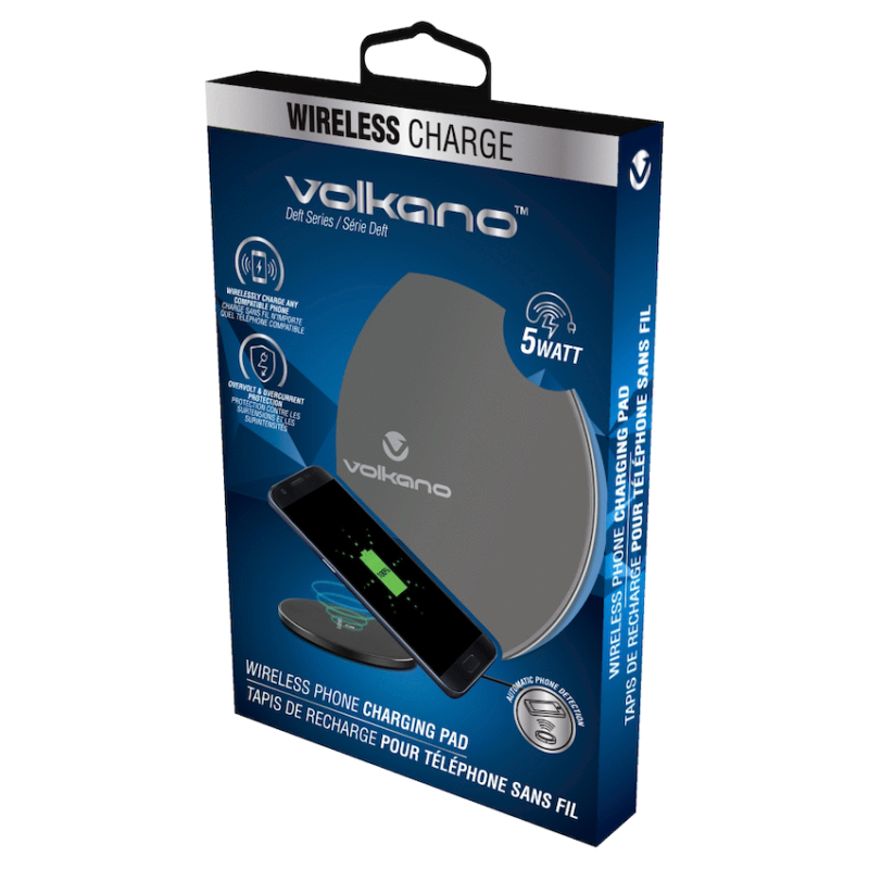 Volkano Deft Series Wireless Phone Charge Pad (CF)