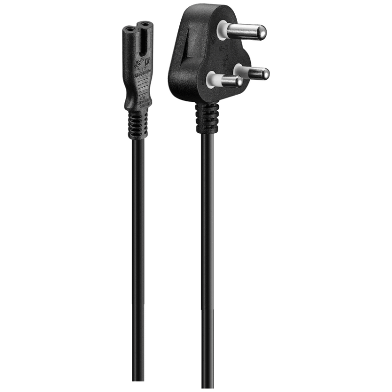 Volkano Presto series Power Cable Figure 8  to SA 3pin 1.8m 2.5A – black