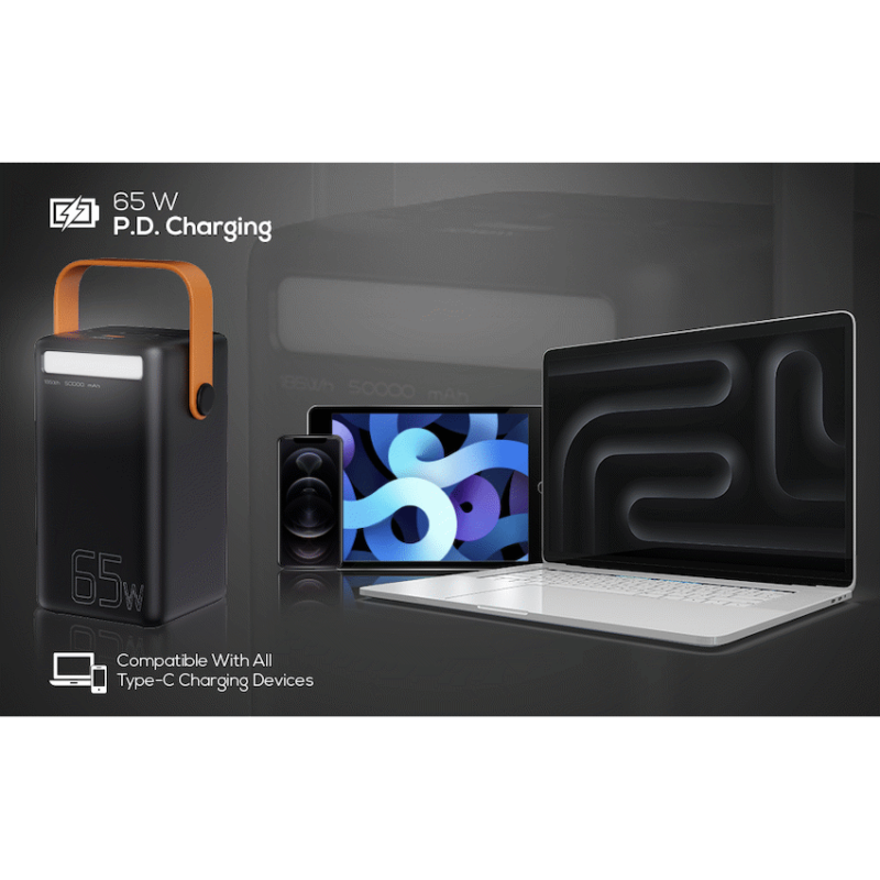 Volkano Megawatt Series 50000mah 65w PD Power Bank