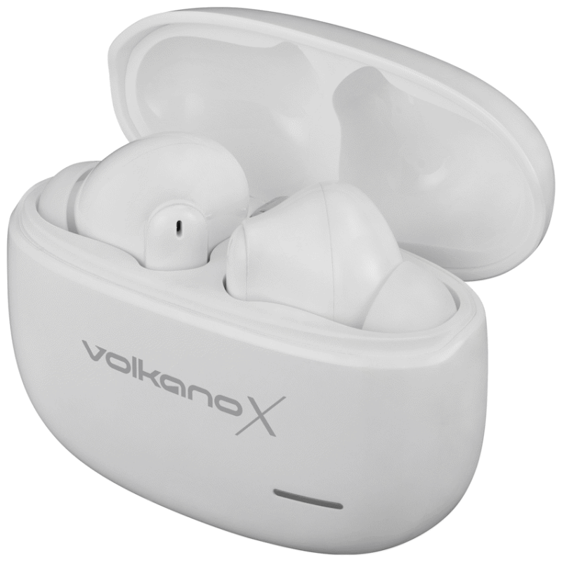 VolkanoX VXT200S Hybrid ANC TWS Earphones – White