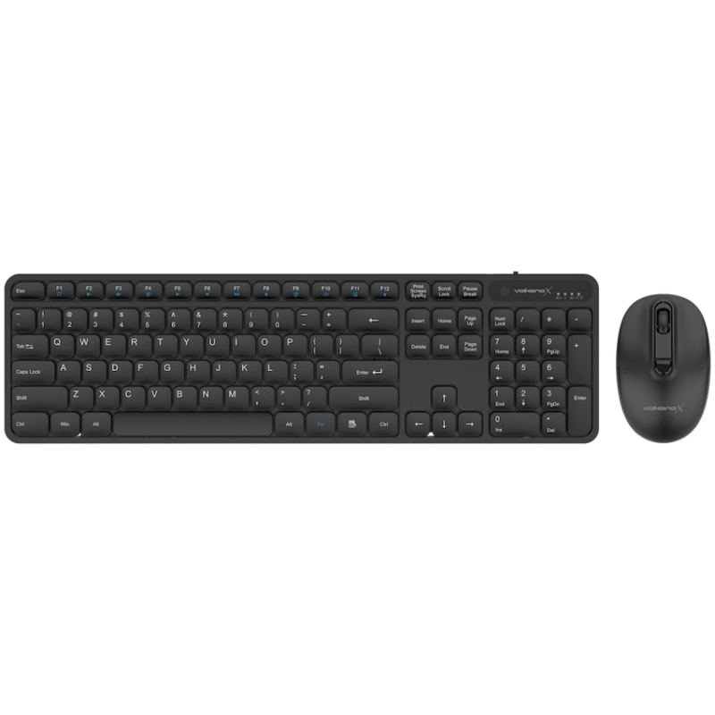 VolkanoX Garnet Bluetooth Wireless Keyboard and Mouse Combo – Black