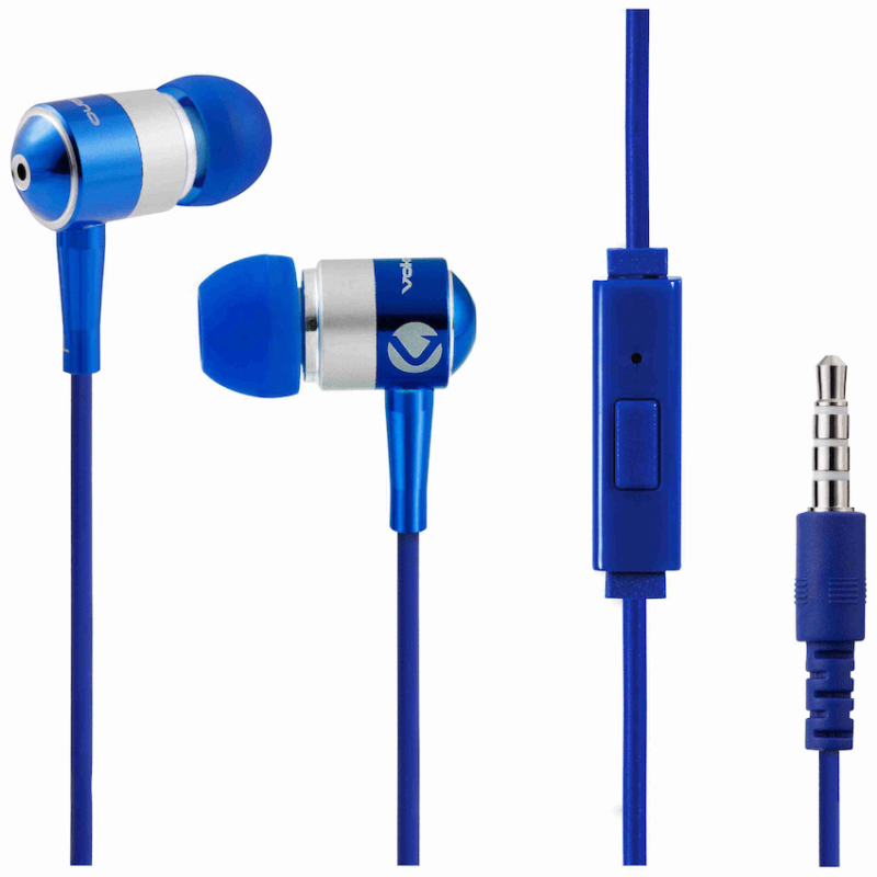 Volkano Earphones with Mic – STANNIC SERIES – Blue