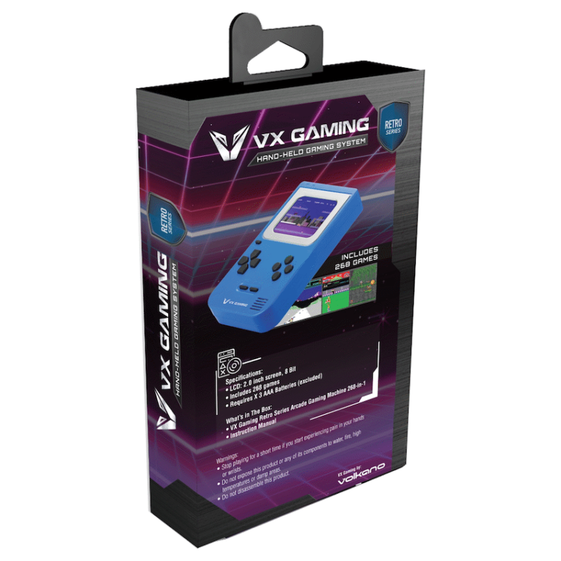 VX Gaming Retro Series Arcade Gaming Machine 268-in-1  – Blue