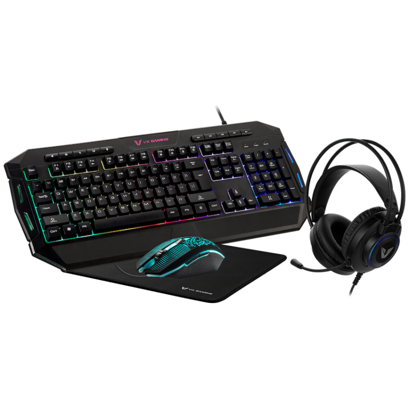 VX Gaming Heracles series 4-in-1 Combo KB, Mouse, Mousepad, Headset