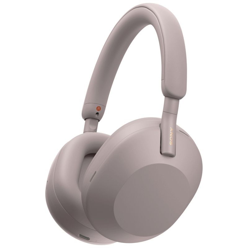 Sony WH1000XM5 Noise Cancelling BT Headphones – Smoky Pink