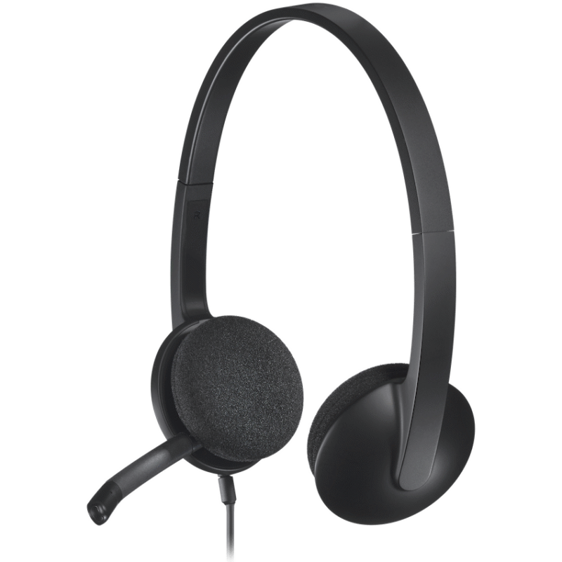 Logitech(R) H340 USB Computer Headset – Black