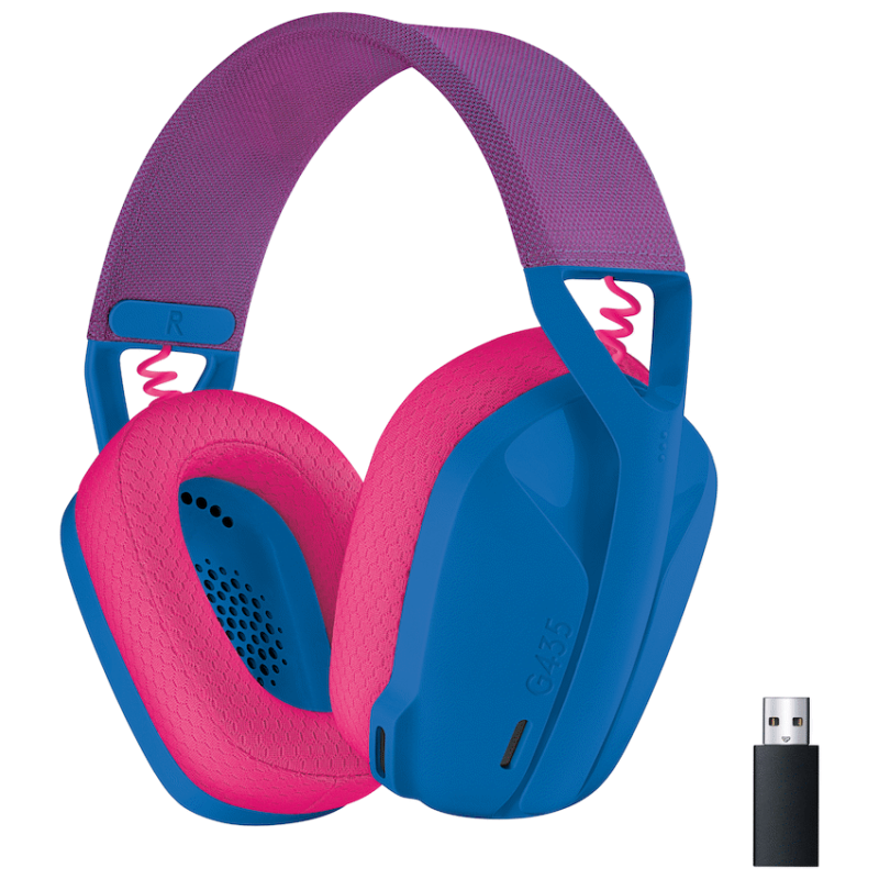 Logitech(R) G435 LIGHTSPEED Wireless Gaming Headset – Blue