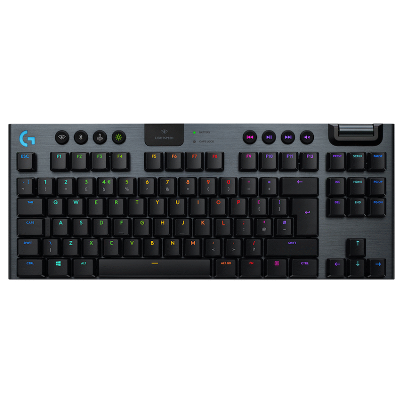 Logitech(R) G915 TKL LIGHTSPEED Wireless RGB Mechanical Gaming Keyboard – GL Tactile – Carbon