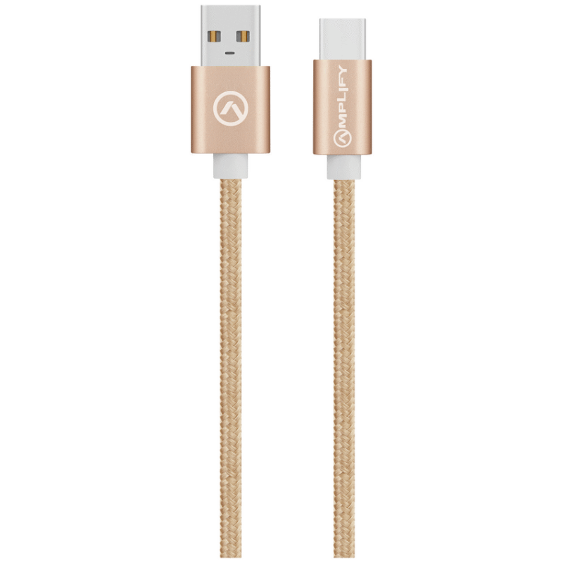 Amplify Linked Series Braided USB Type-C Cable 2m – Champagne Gold