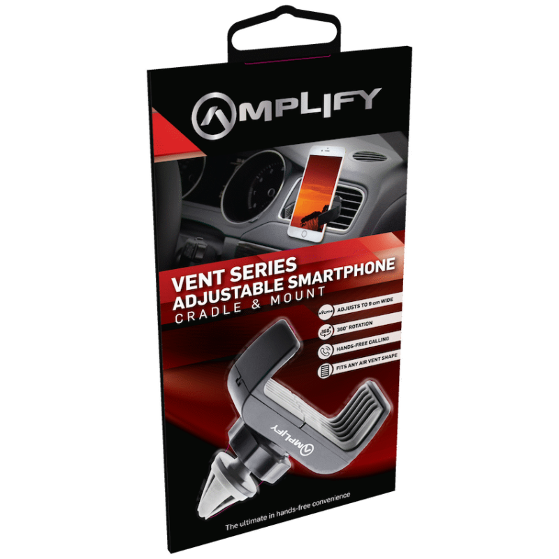 Amplify Vent Series Car Vent Phone Holder – Black