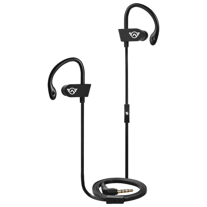 Amplify Sport Challenger Series Earhook Earbuds – Black