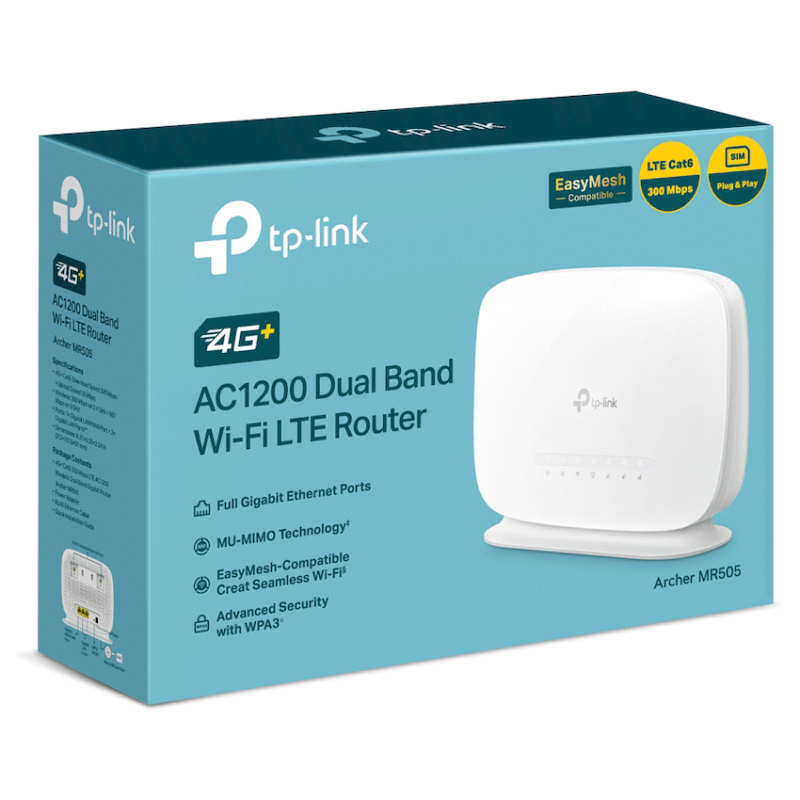 Archer MR505 4G+ Cat6 AC1200 Wireless Dual-Band Gigabit Router