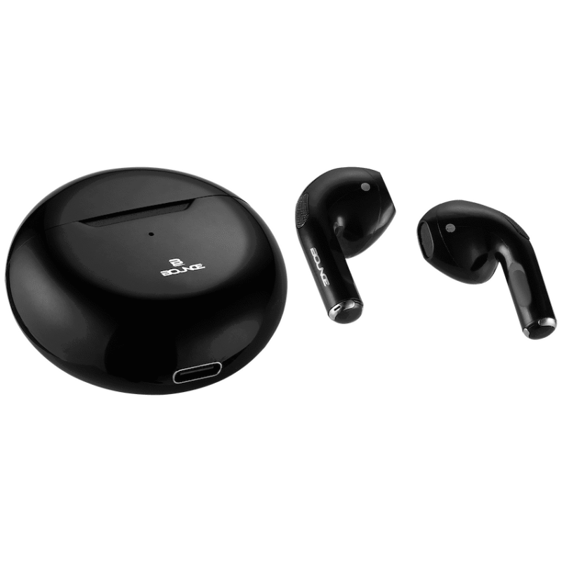 Bounce Float Series True Wireless Earphones with Charging Case – Black