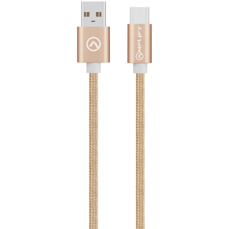 Bounce Cord Series Braided Micro USB Cable 2m – Champagne Gold