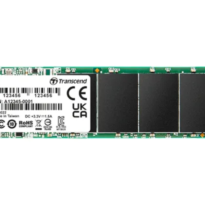 TRANSCEND 250GB MTS825S M.2 SATA3 2280 SSD – CACHELESS TLC