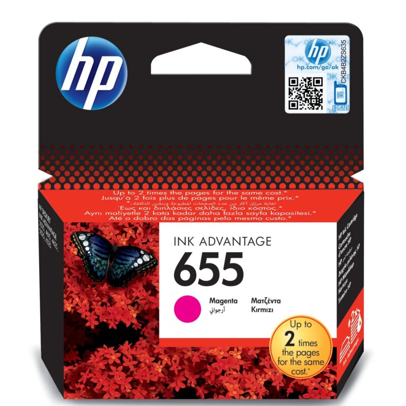 HP 655 Magenta Original Ink Cartridge