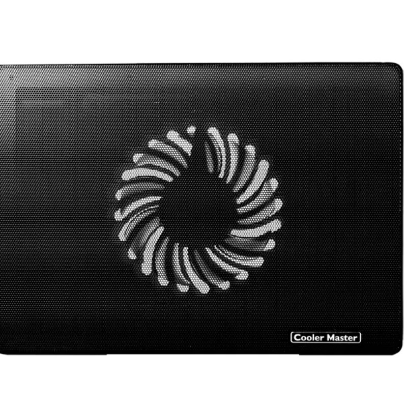 Cooler Master NotePal I100 15.4” Notebook Cooler With Ergonomic Design And Silent 140mm Cooling Fan – Black
