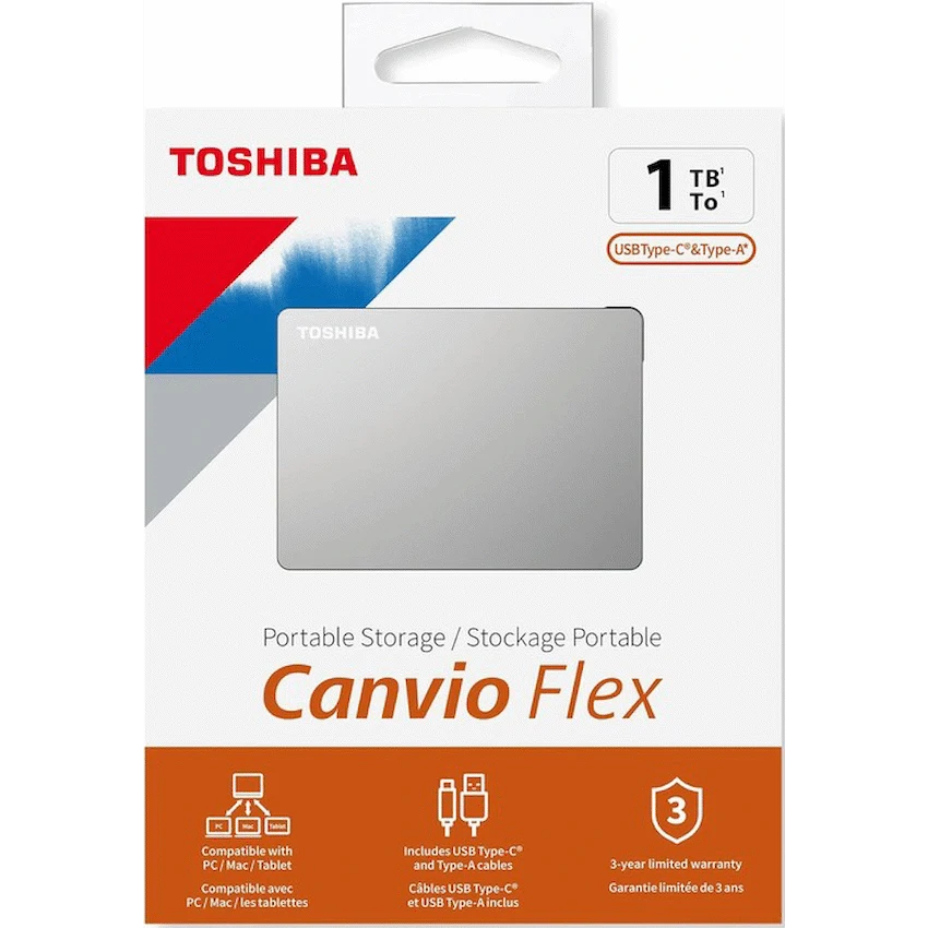 EXT 2.5" 1 TB CANVIO FLEX SILVER - Image 2