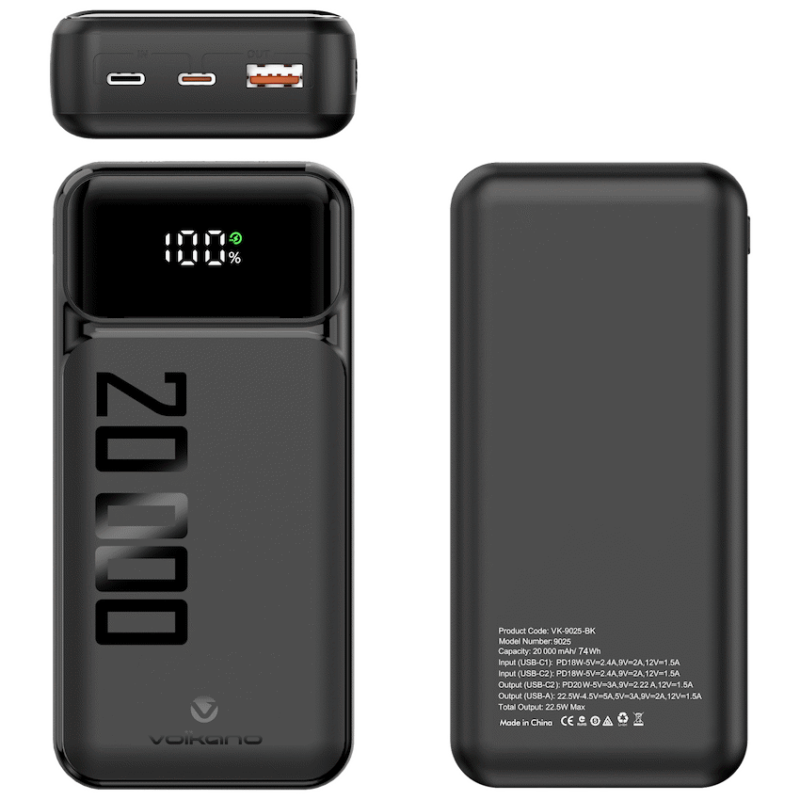 Volkano Roma Series 20000mah PD 22.5w Power Bank