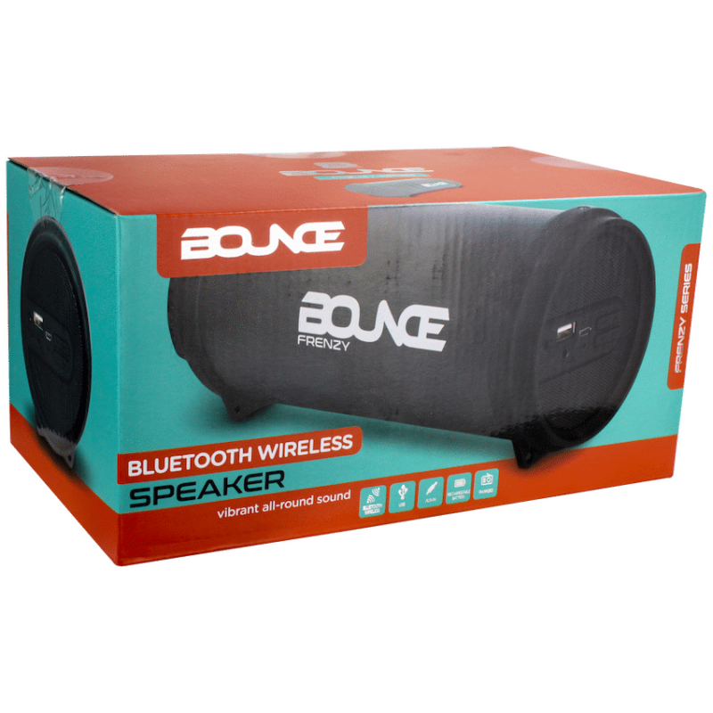 Bounce Frenzy Series Mini Tube BT Speaker – Black (Replaces Turbo)