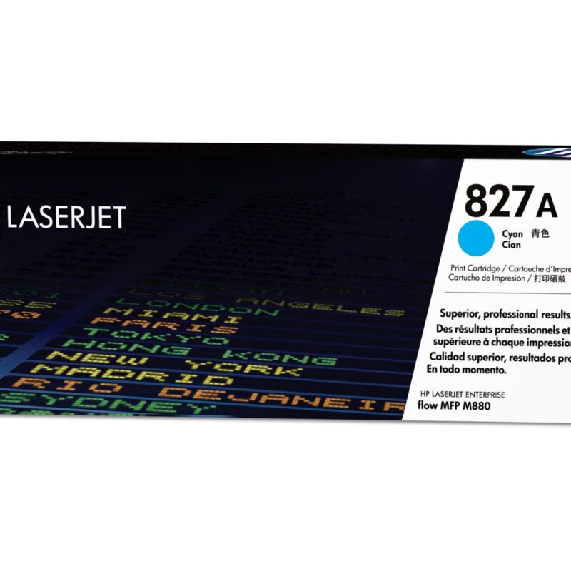 HP 827A Cyan Toner Cartridge