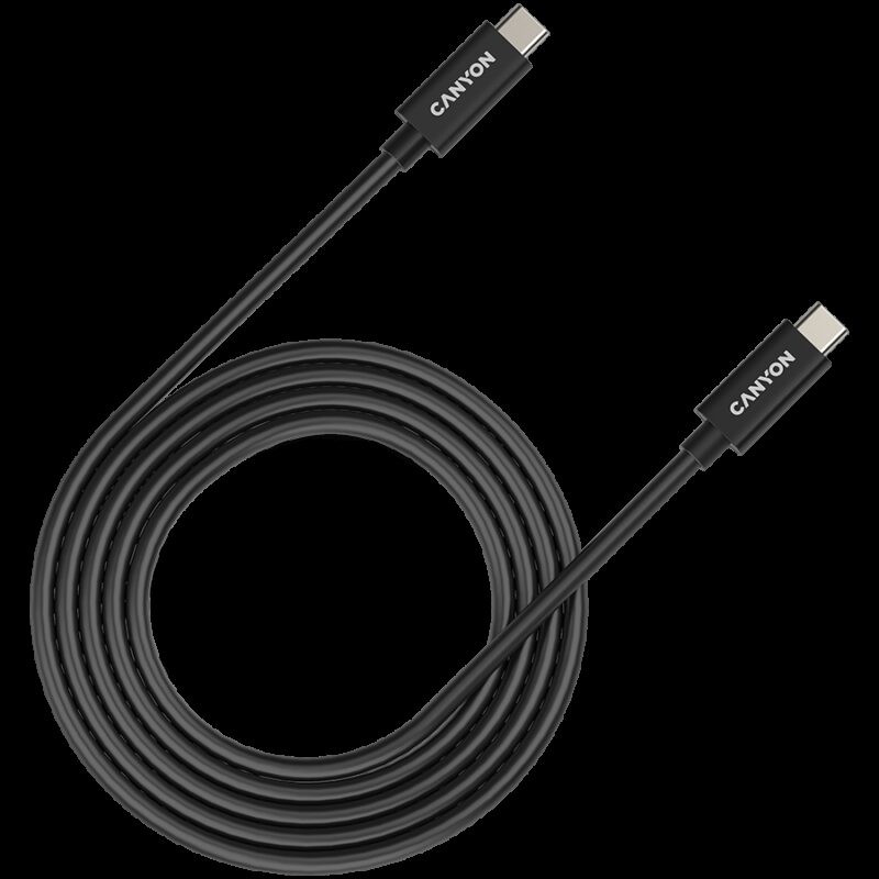 CANYON cable UC-42 USB-C to USB-C 240W 20Gbps 4k 2m Black