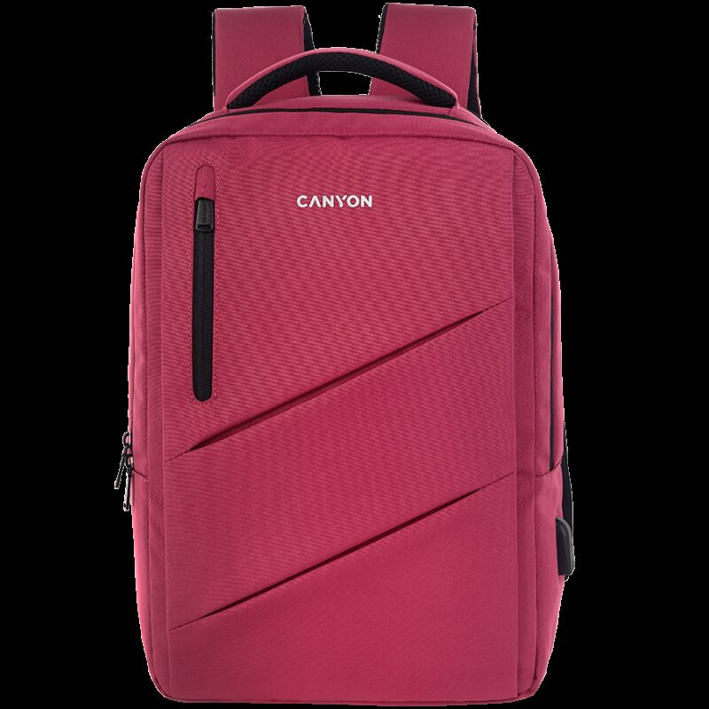 CANYON backpack BPE-5 Urban USB 15.6” Red