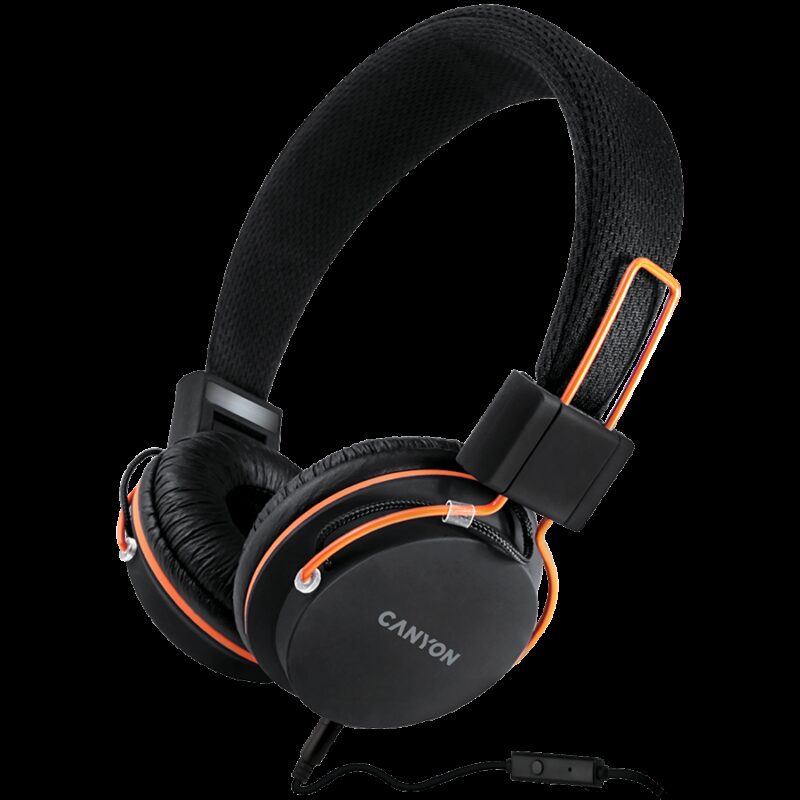CANYON headset HP-2 Mic 1.2 m Black