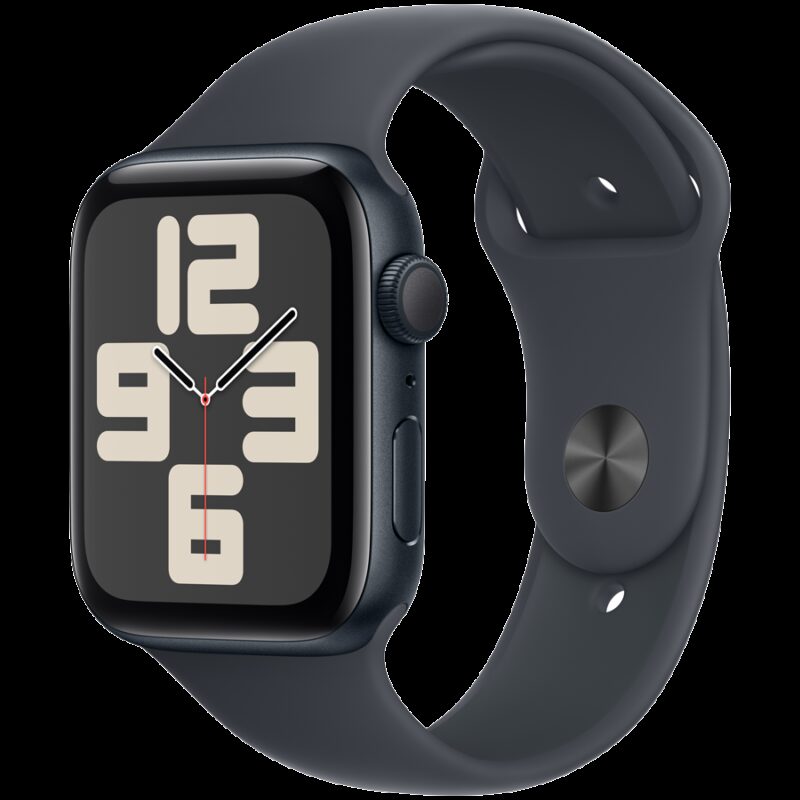 Apple Watch SE GPS 44mm Midnight Aluminium Case with Midnight Sport Band – S/M,Model A2723