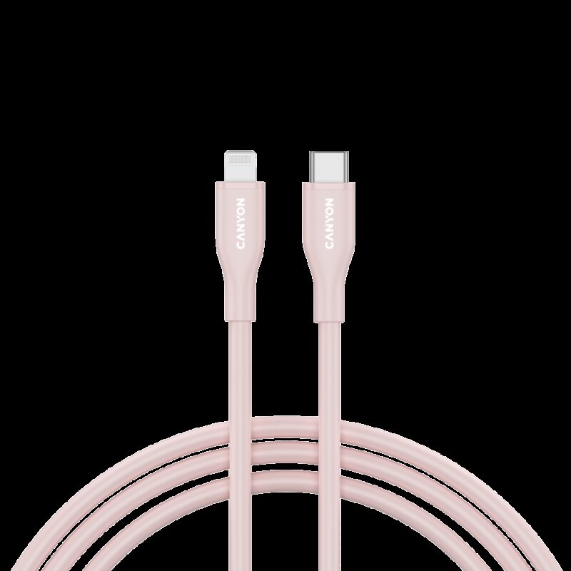 CANYON cable CLNM60 C-L 60W MFI 1m Silicon Pink