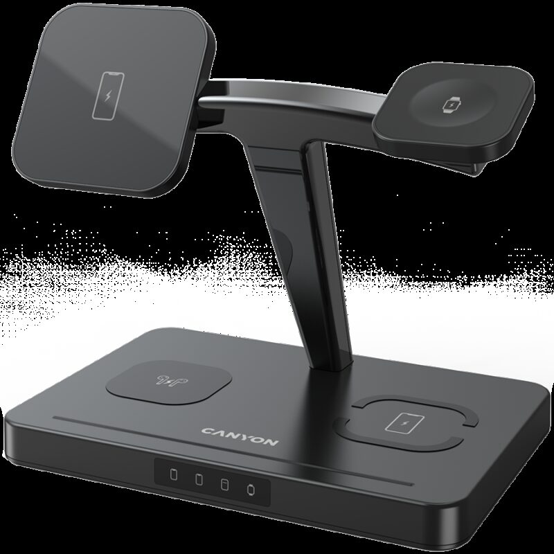 CANYON wireless charger WS-404 15W 4in1 Black