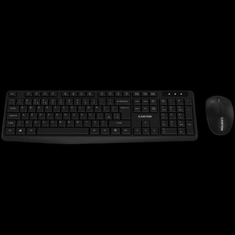 CANYON SET-W01 Keyboard+Mouse Wireless Black