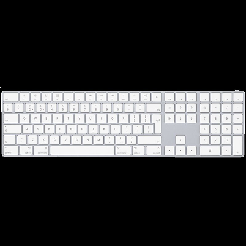 Magic Keyboard with Numeric Keypad – International English – Silver,Model A1843